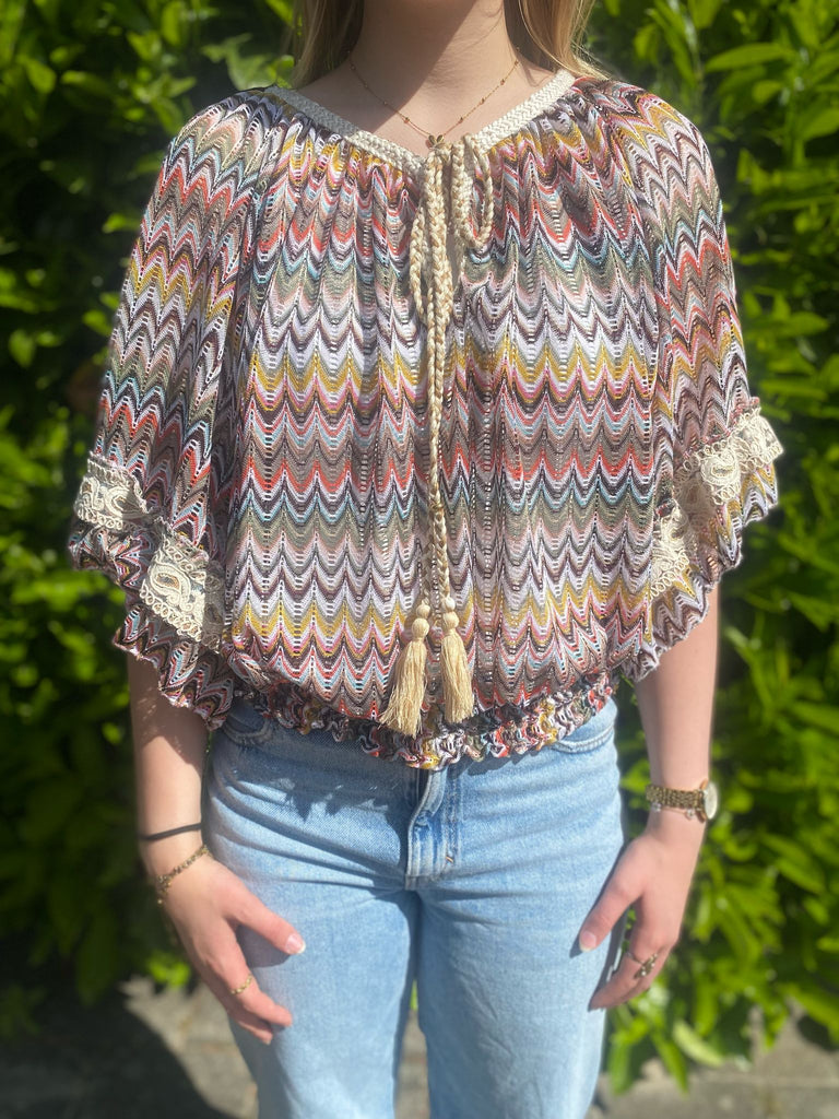 Iz naiz top ibiza print groen