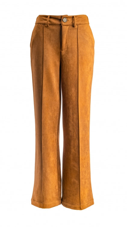 Ned broek pilar suedine bruin
