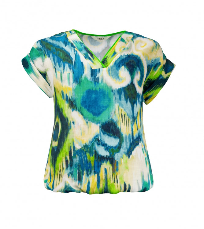 NED T-shirt noxan blauw