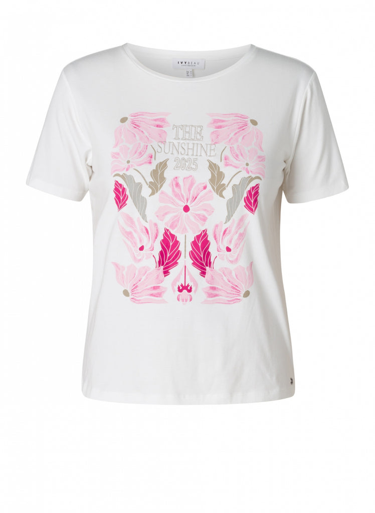 Ivy beau T-shirt nevi off white