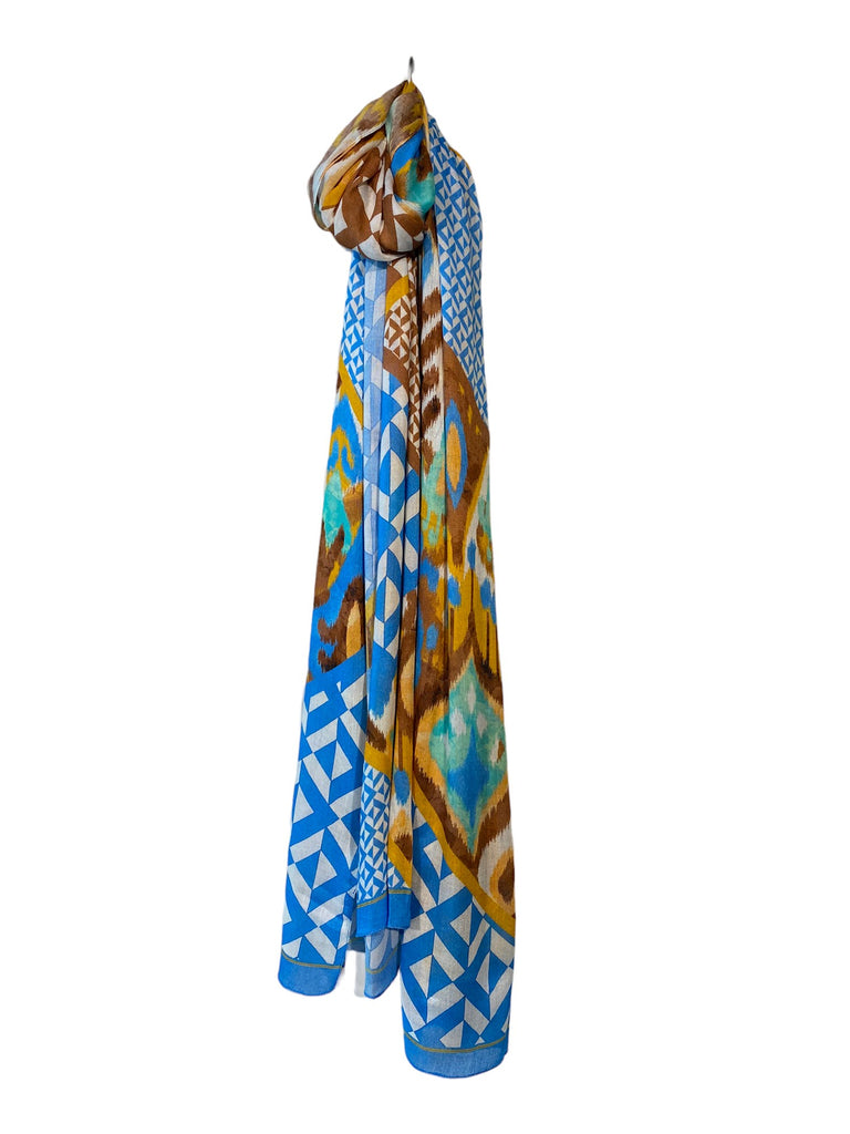 Tramontana Sjaal ikat blauw