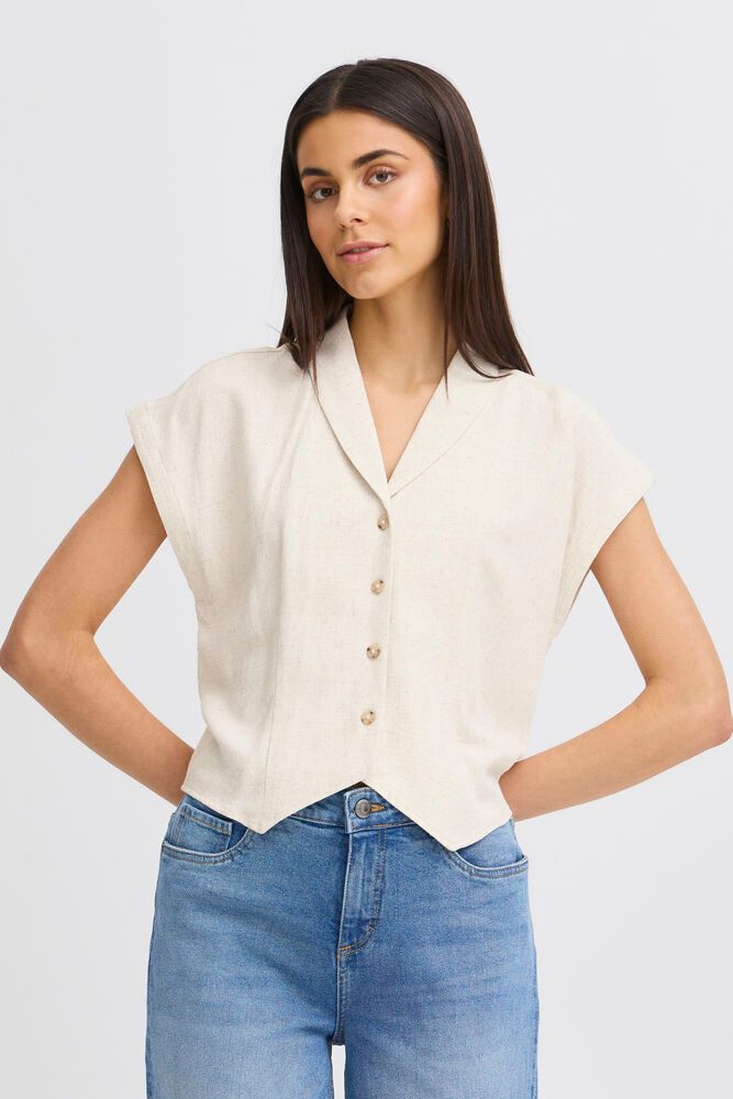 Fransa blouse atel beige