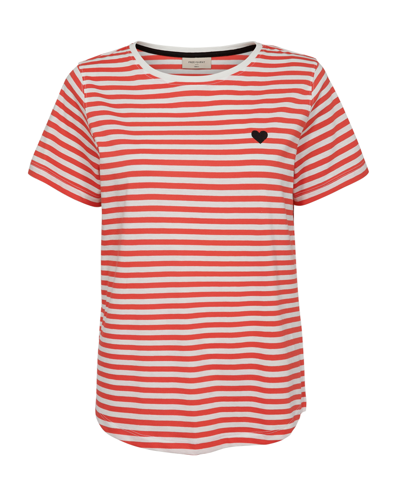 Freequent t-shirt main print rood