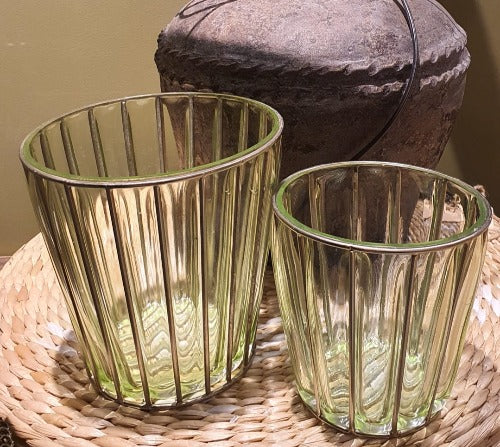 Vaas groen glas