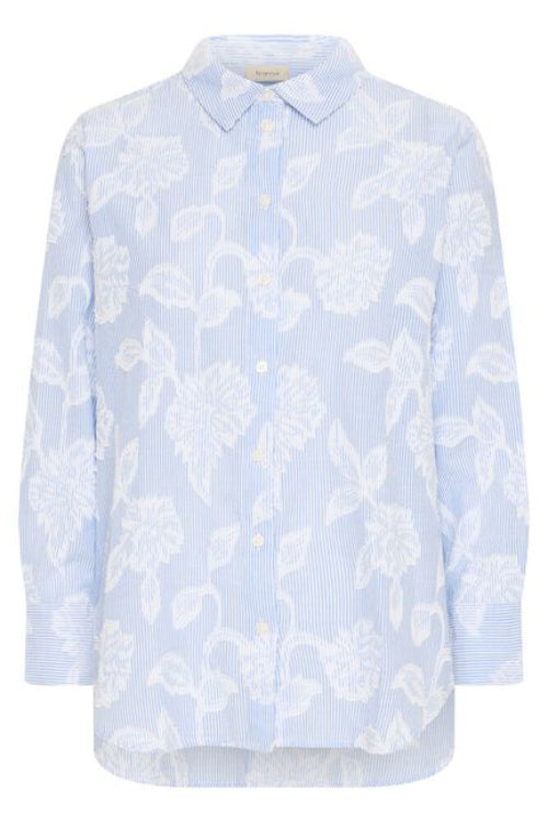 blouse-damesblouse-fransa-blauw-wit-print