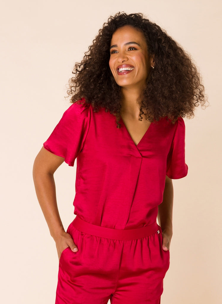 Ivy beau blouse ailey rood