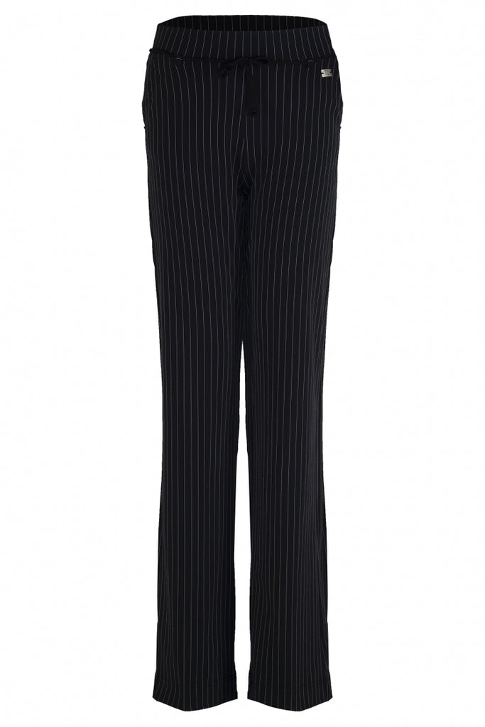 TQ travel broek romee pinstripe zwart