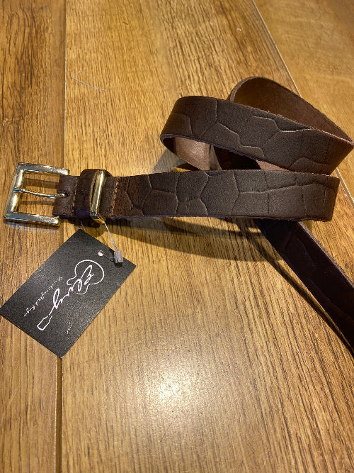 Elvy riem Croco bruin