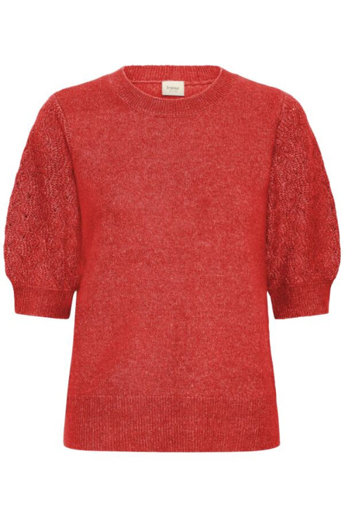 Gebreide top rood 
