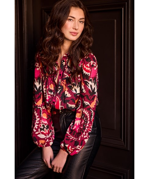 Tramontana blouse bold flowers print