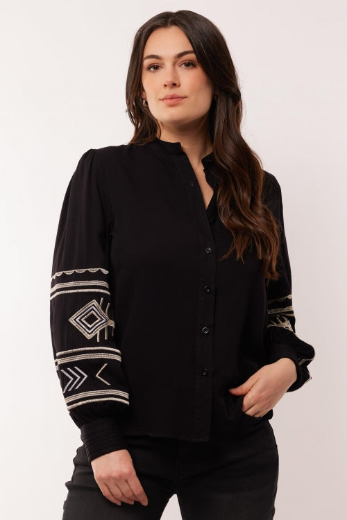 C&S the label blouse chiara zwart