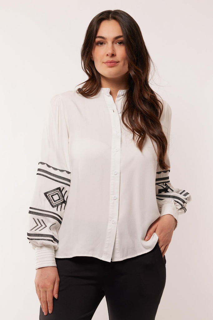 C&S the label blouse chiara offwhite