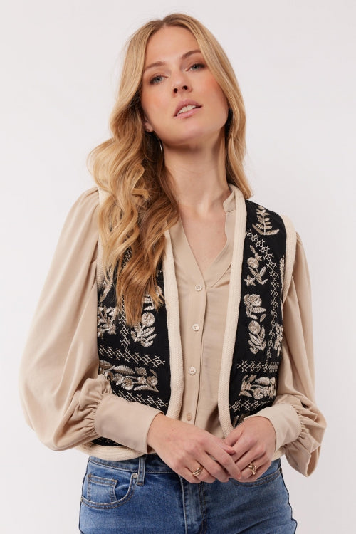 C&S the label gilet chey zwart