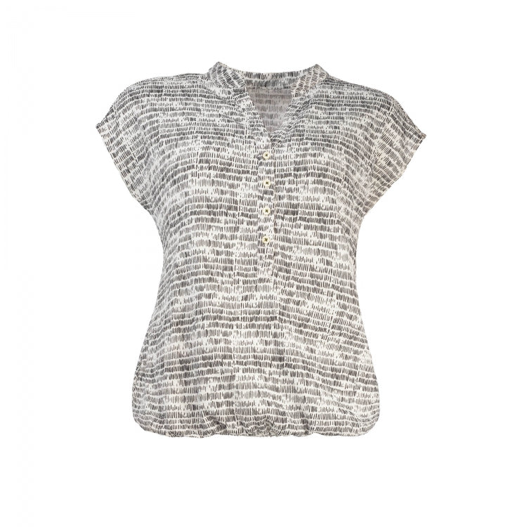 Ned top Lucie  Pinstripes Wavel Tricot ecru