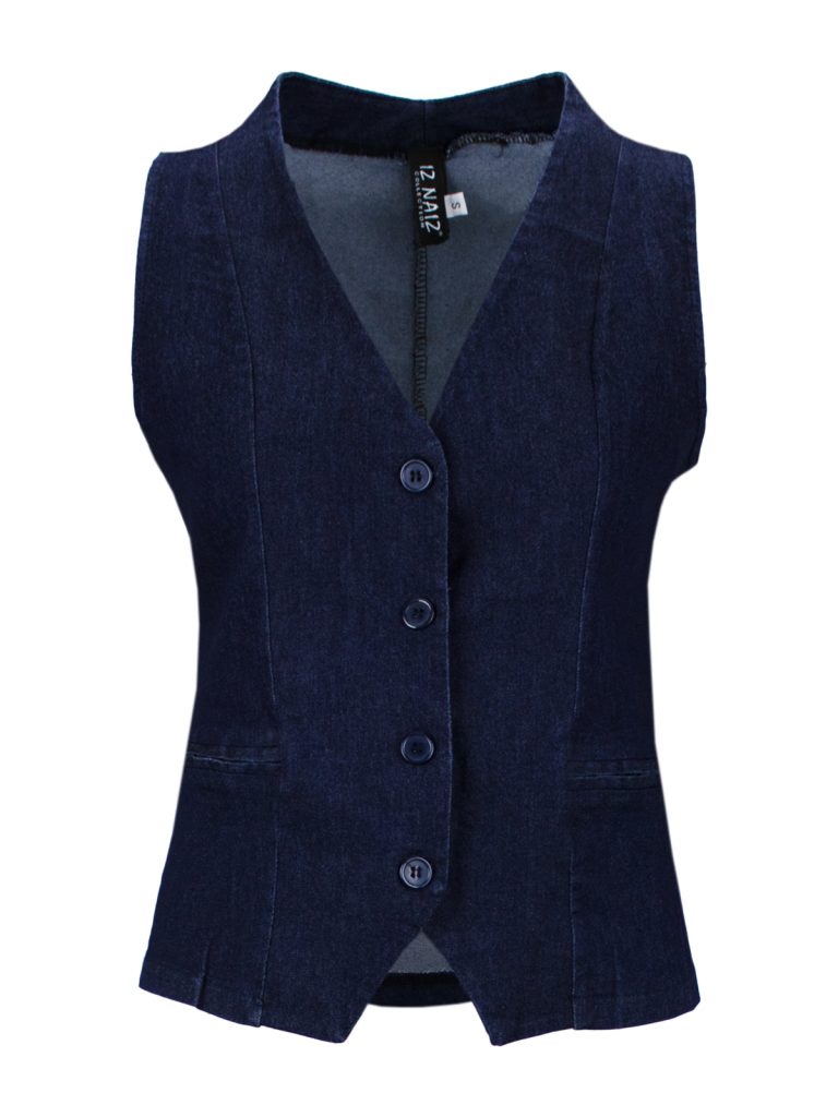 Iz naiz gilet denim blauw