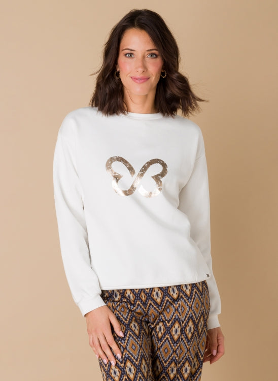 Ivy beau sweater finn off white