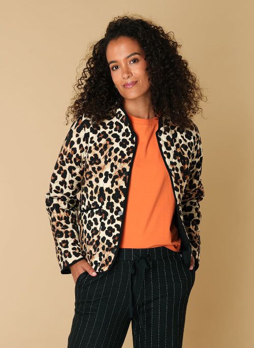 Dames jas panterprint ivy beau