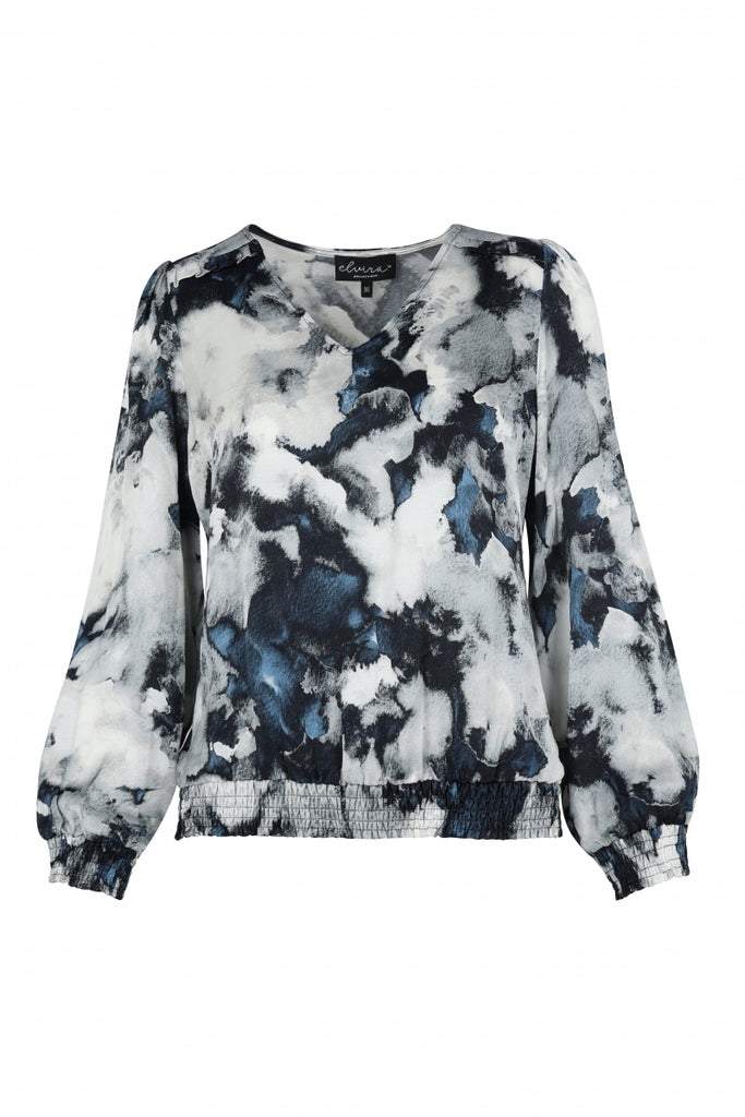 Elvira blouse vivian blauw groen