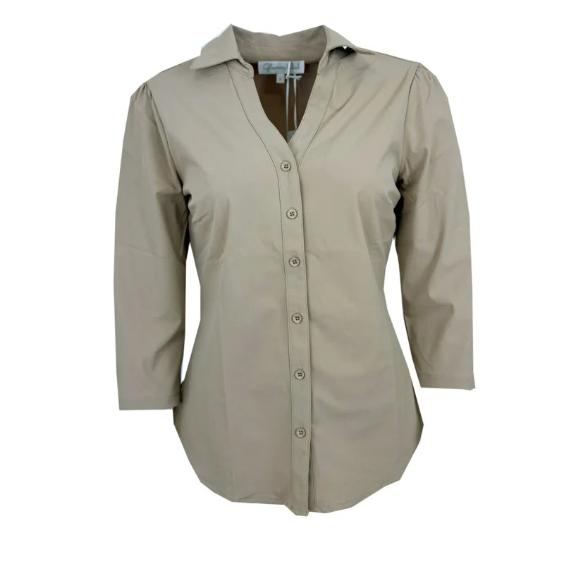 Glamm.label blouse elisa beige