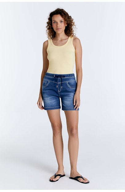 COJ Jeans korte broek Alice  Donkerblauw