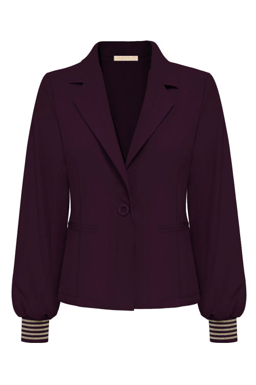 Triple nine blazer short paars