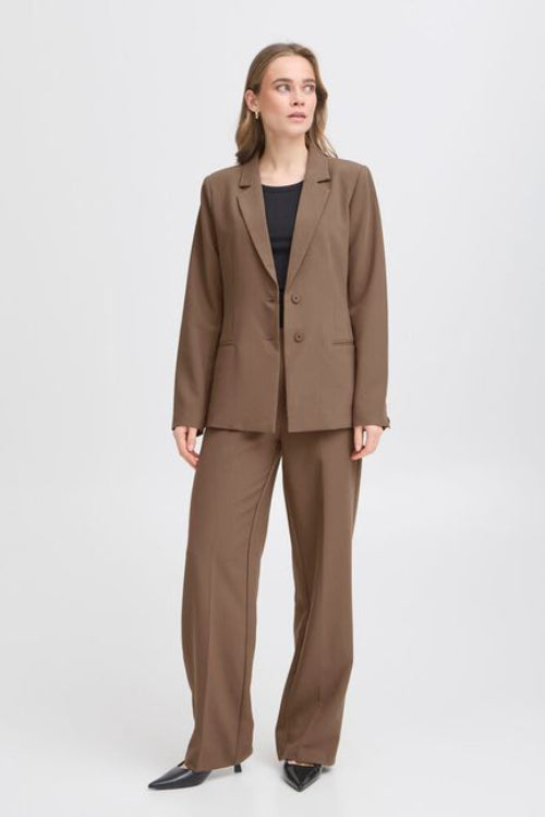 Blazer-Fransa-bruin-damesmode