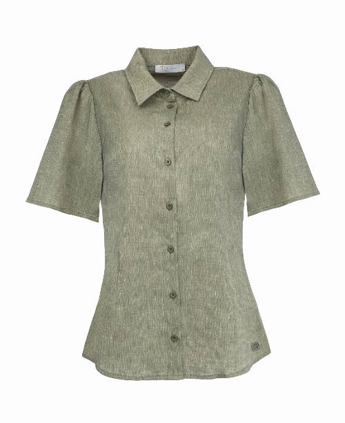 TQ blouse groen relindeB linnen