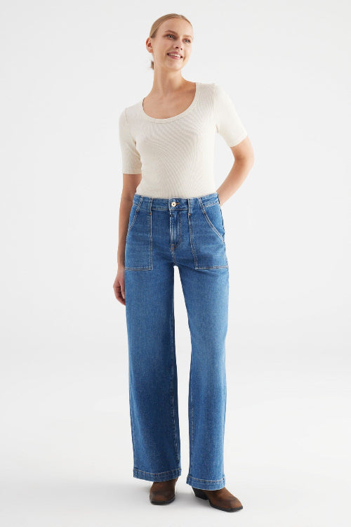 COJ denim dames jeans lulu medium blauw