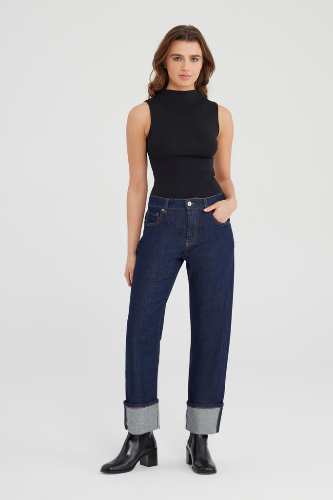 COJ denim ruby raw donkerblauw