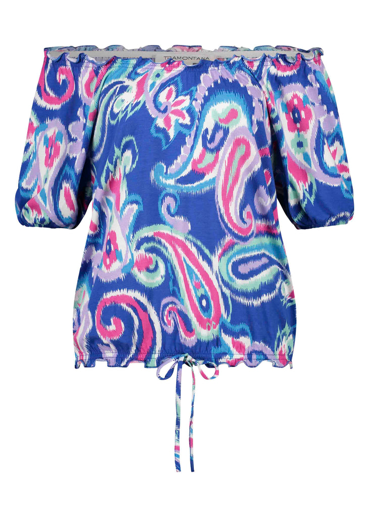 Tramontana top big paisley print