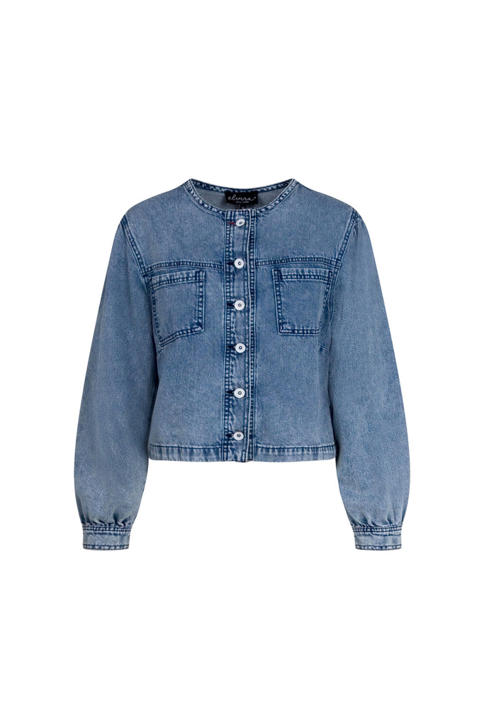 Elvira jas noor denim blauw