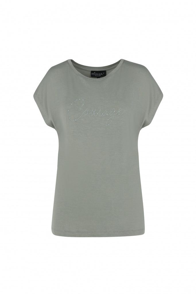 Elvira t-shirt pearl groen