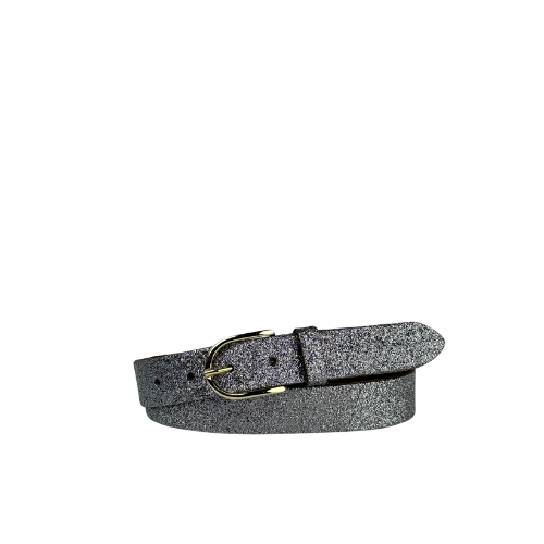 Elvy-riem-glitter-grijs