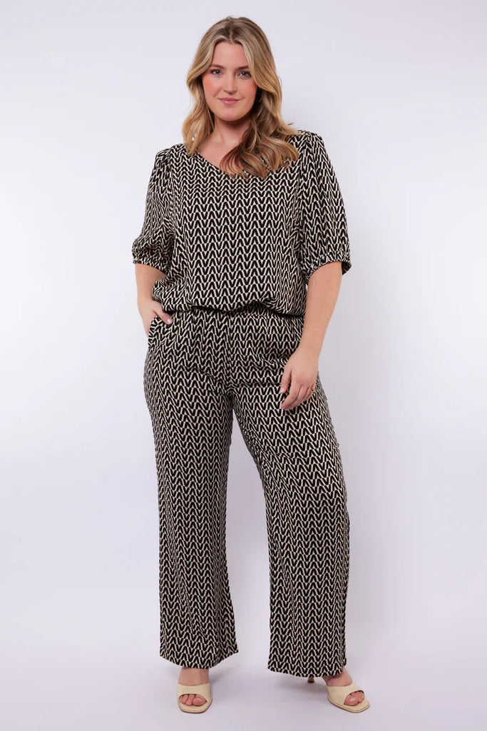 Exxcellent-broek-frank-sand-black