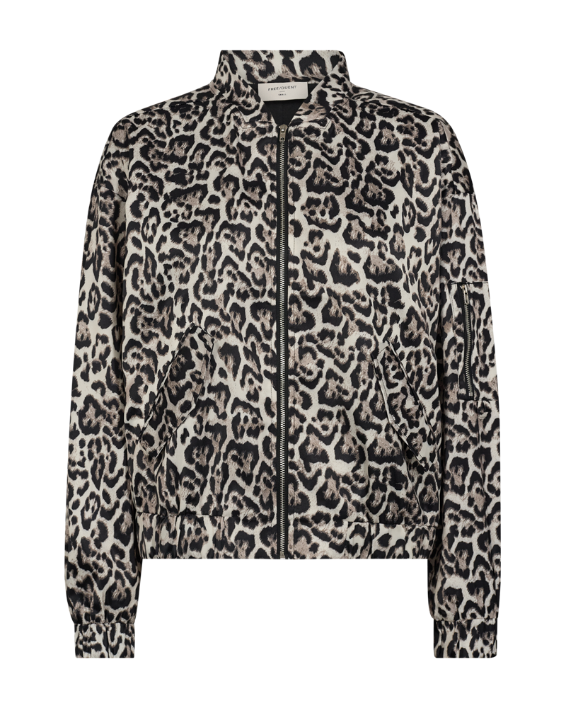 Freequent bomber jas flen print beige