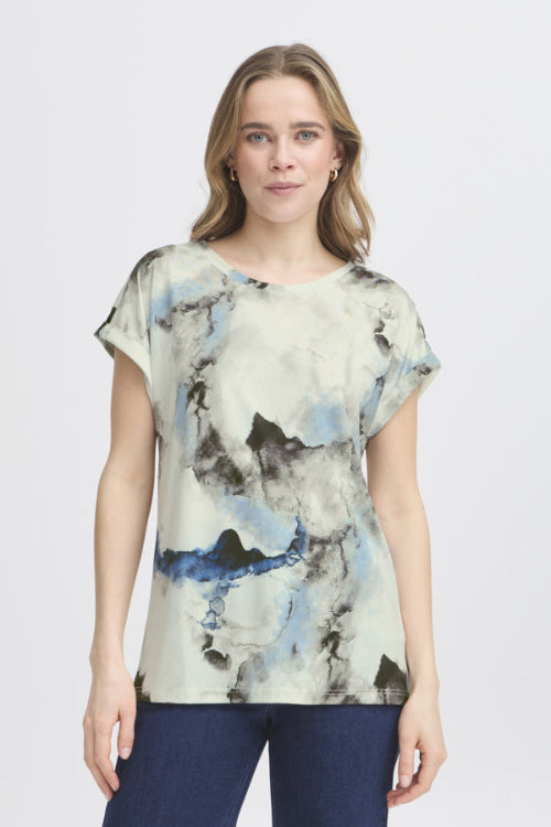Fransa T-shirt SEEN dusty olive