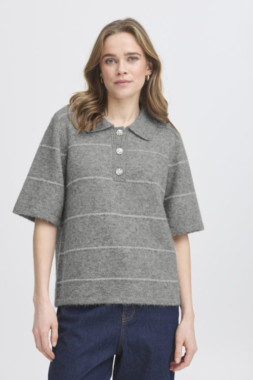 Fransa kendra grijs pullover