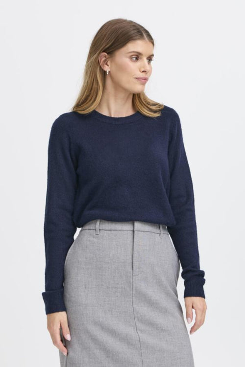 Fransa trui ellis donkerblauw