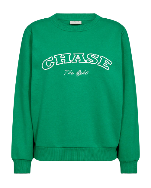 Freequent-trui-groen-wit-kamela