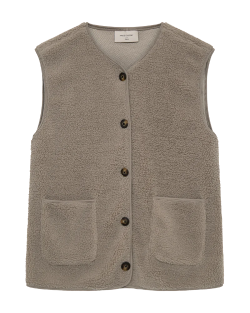 Freequent-vest-bruin-brown-taupe
