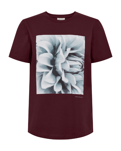 Freequent t-shirt rood met wit dames t-shirt