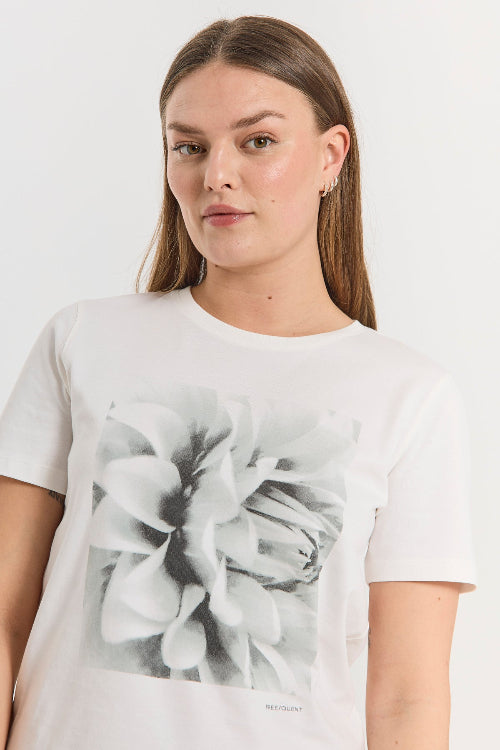 Freequent t-shirt met print wit