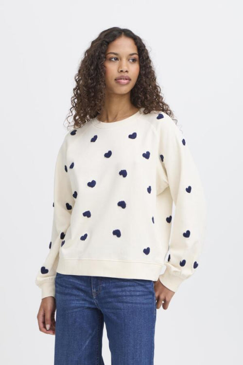 Ichi trui blauw wit damestrui