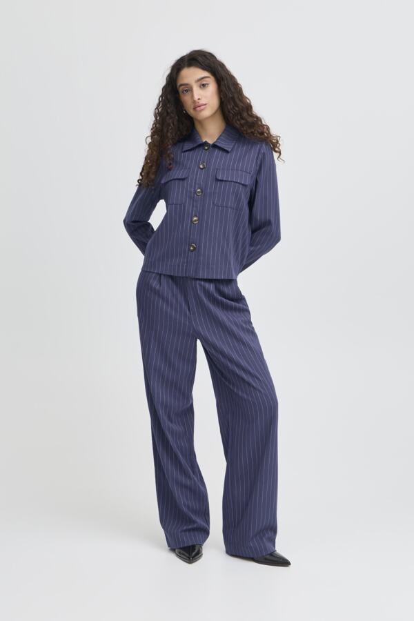 ichi broek lanola blauw