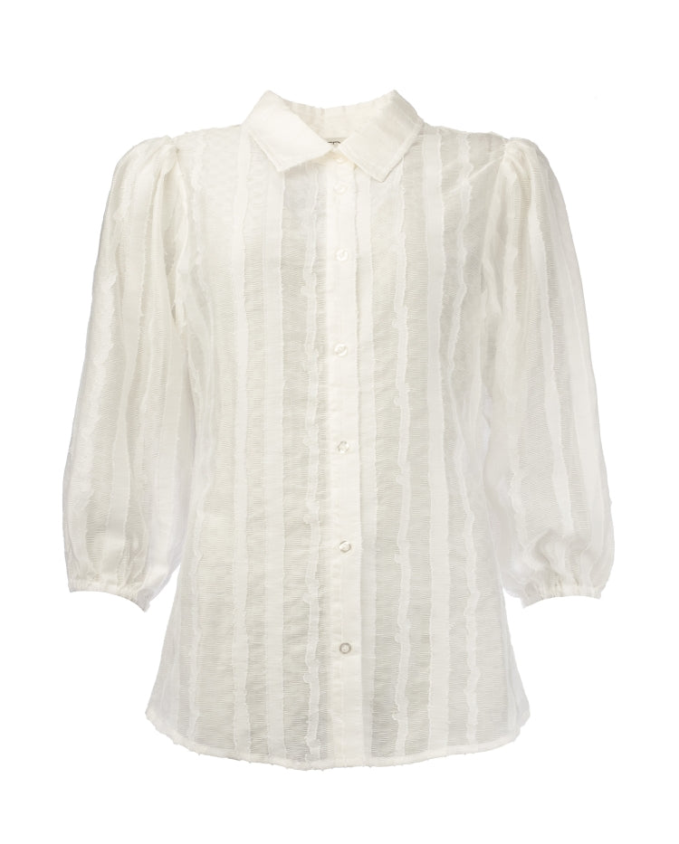 NED blouse mayliera stripe wit