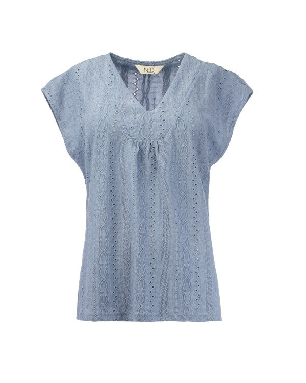 NED top sering sl chain blauw