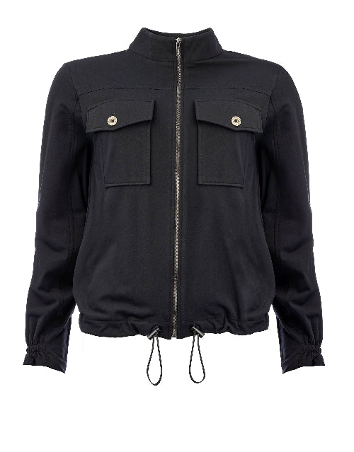 NED dames jas travel stof blauw