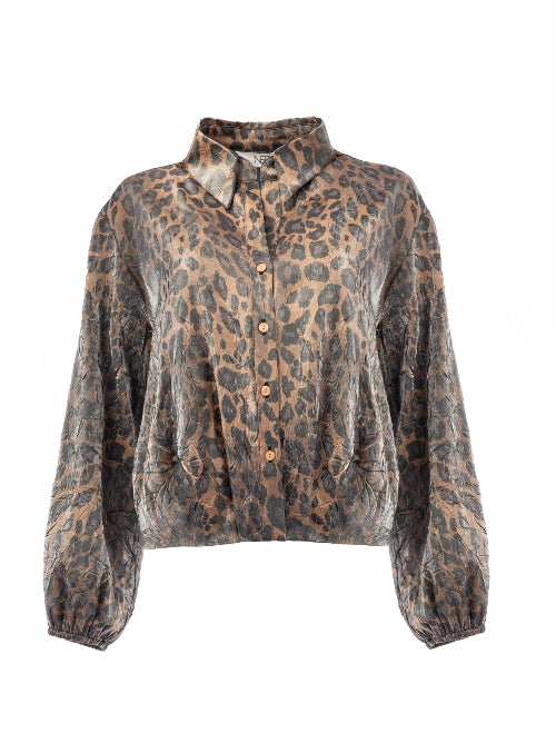 Dames blouse panterprint NED blouse