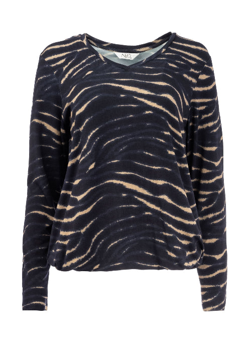 NED top nox lange mouwen dames top print