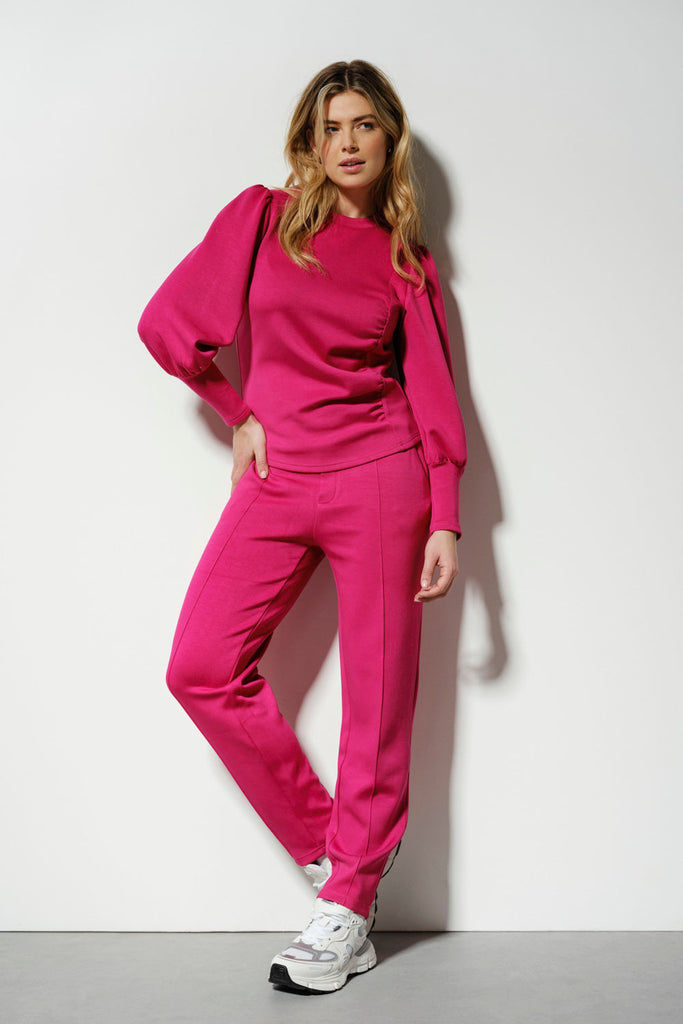 Tramontana broek sweat straight leg roze